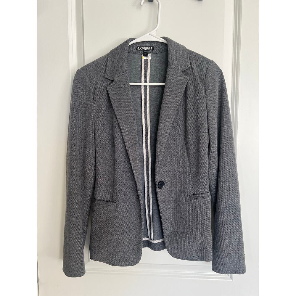 Express Textured Grey Suit Jacket/Blazer, size XS.